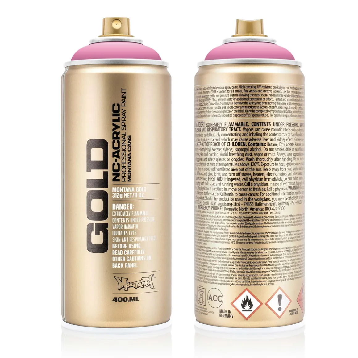 Montana Gold spraymaling 400 ml - Shock 4000 Pink Light