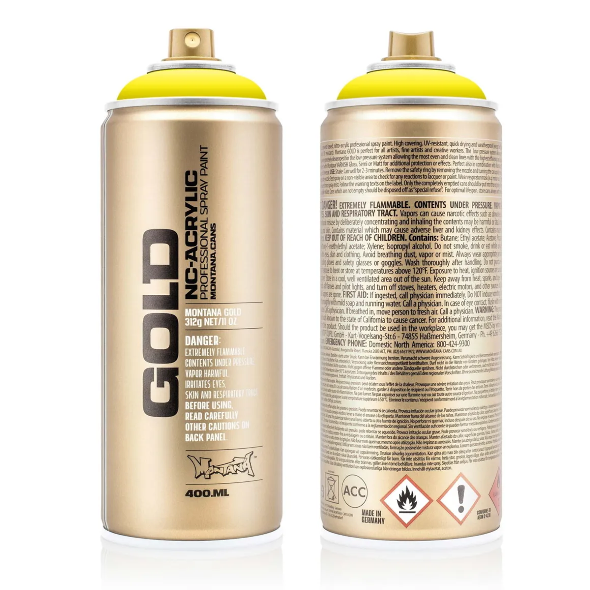 Montana Gold spraymaling 400 ml - 1000 100% Yellow