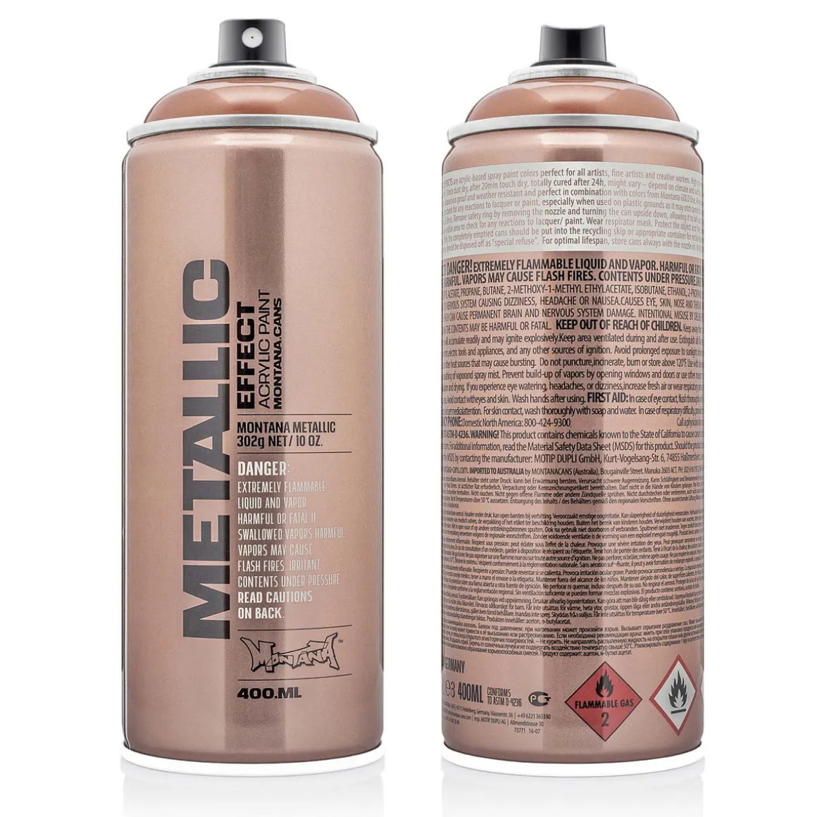 Montana Metallic spraymaling 400 ml - Copper