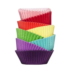Muffinforme 100-pak, farverige forme til muffins og cupcakes! Ø7 cm