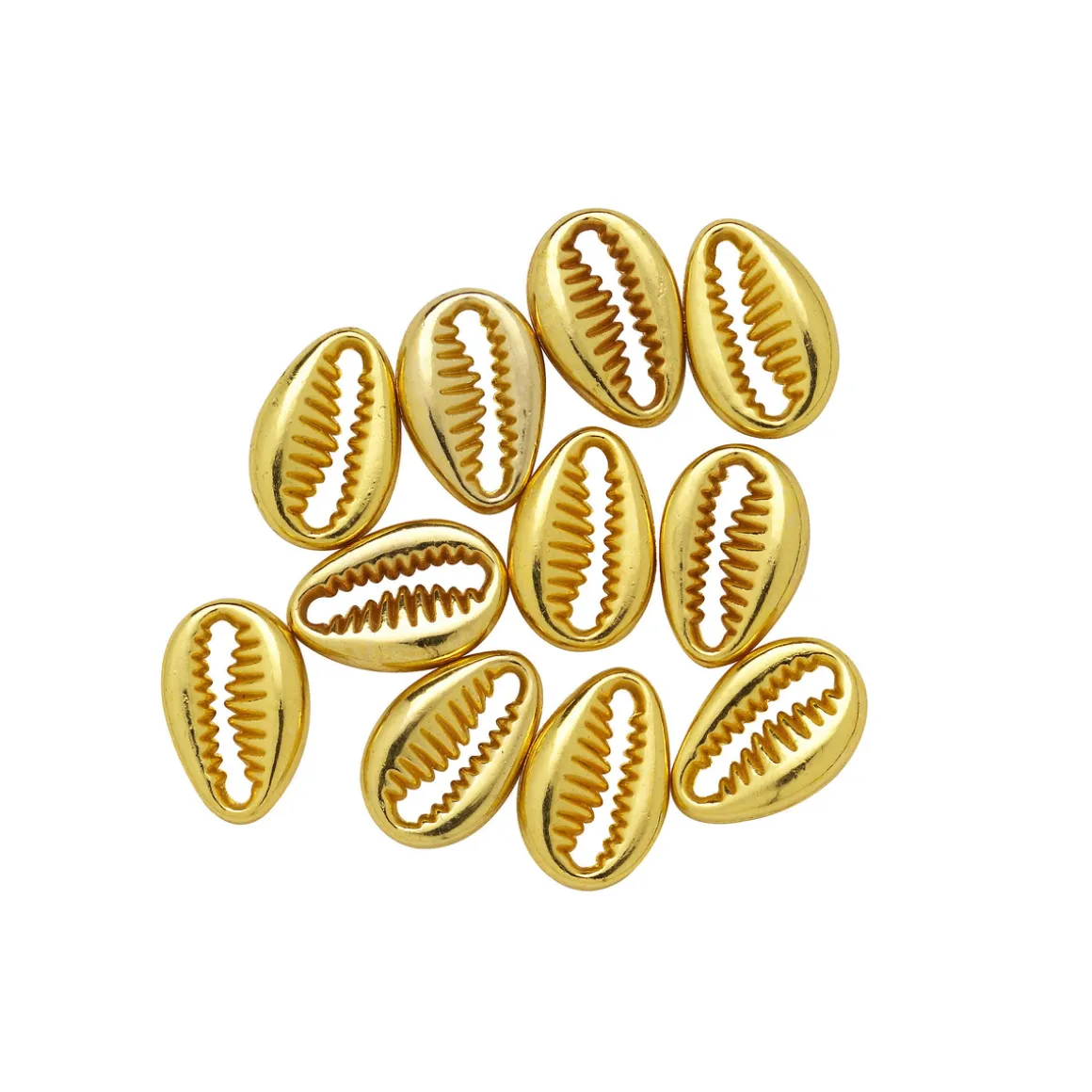 Muslingeperler guld 12 mm 30st