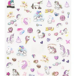Neglestickers unicorn – 67 små negleklistermærker med enhjørninger og søde motiver