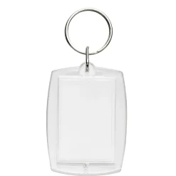 Nøgleringe med delbar fotoholder, 40×52 mm