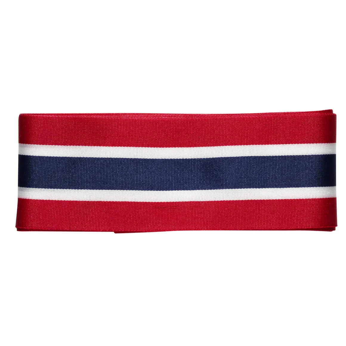 Norgesbånd med norske flags farver, 3 m langt og 40 mm bredt
