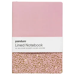 Notesbog A5 (148×210 mm), 80 linjerede ark, 80 g/m²