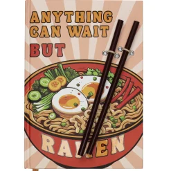 Notesbog Ramen A5, en kawaii skrivebog med 80 linjerede ark, 80 g/m²
