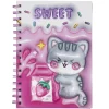 Notesbog Sweet A5, sød spiralbundet skriveblok med 80 linjerede ark, 80 g/m²