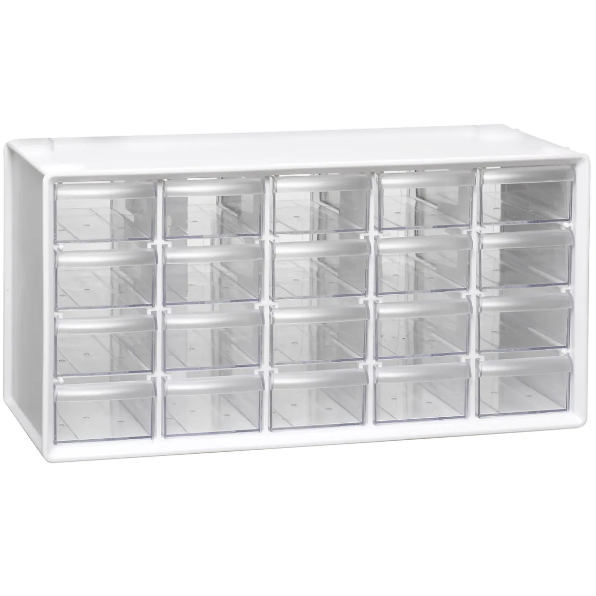 Opbevaringskommode med 20 rum 37,4×15,4×18,8 cm, også kaldet hobbykommode og hobbyopbevaring