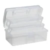 Opbevaringsæske af plast med udfoldelige opbevaringssektioner – 22x13x11 cm