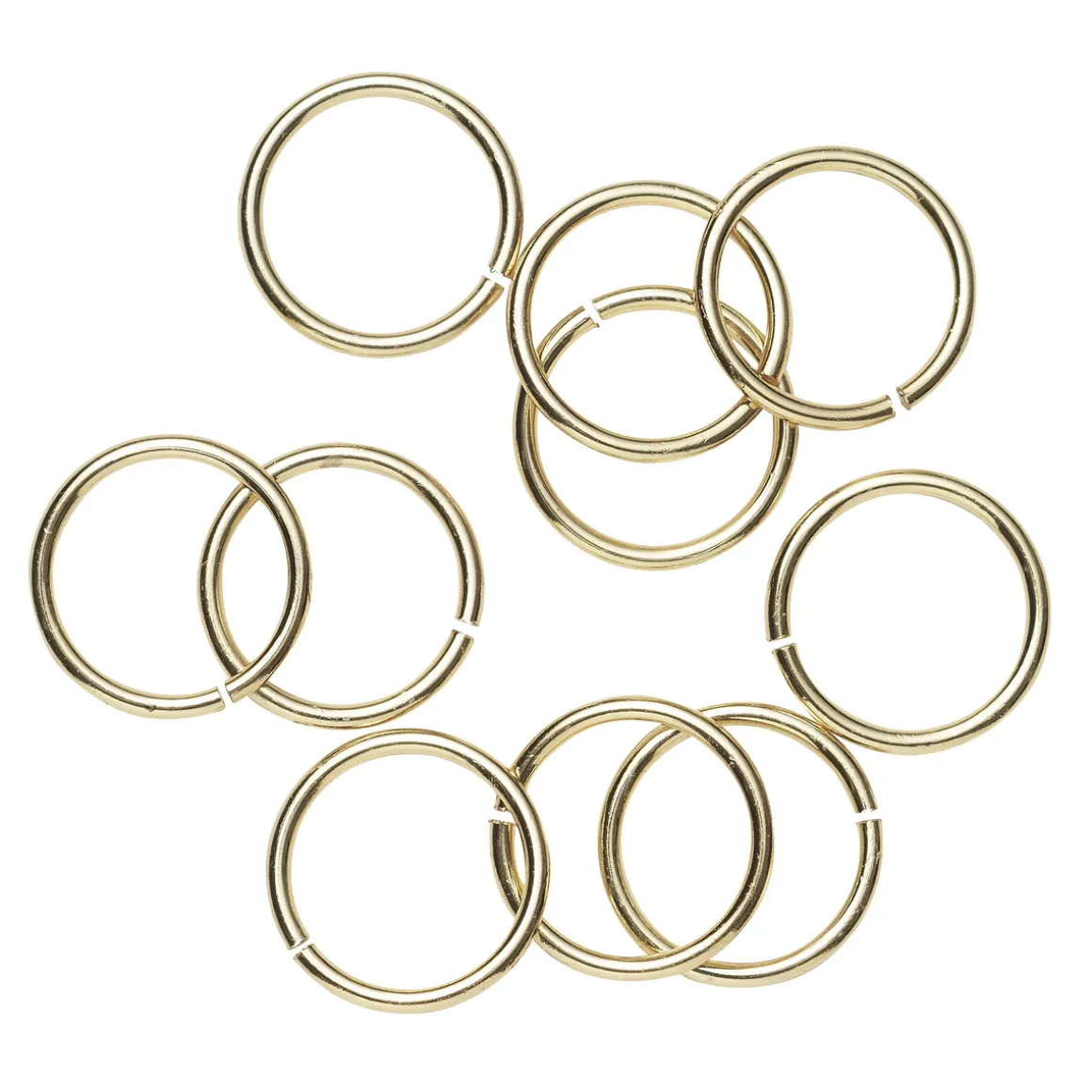 O-ringe Ø9 mm guldfarvede, 10 stk.