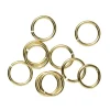 O-ringe Ø5 mm – messing, belagt med 9 karat guld, 10 stk.