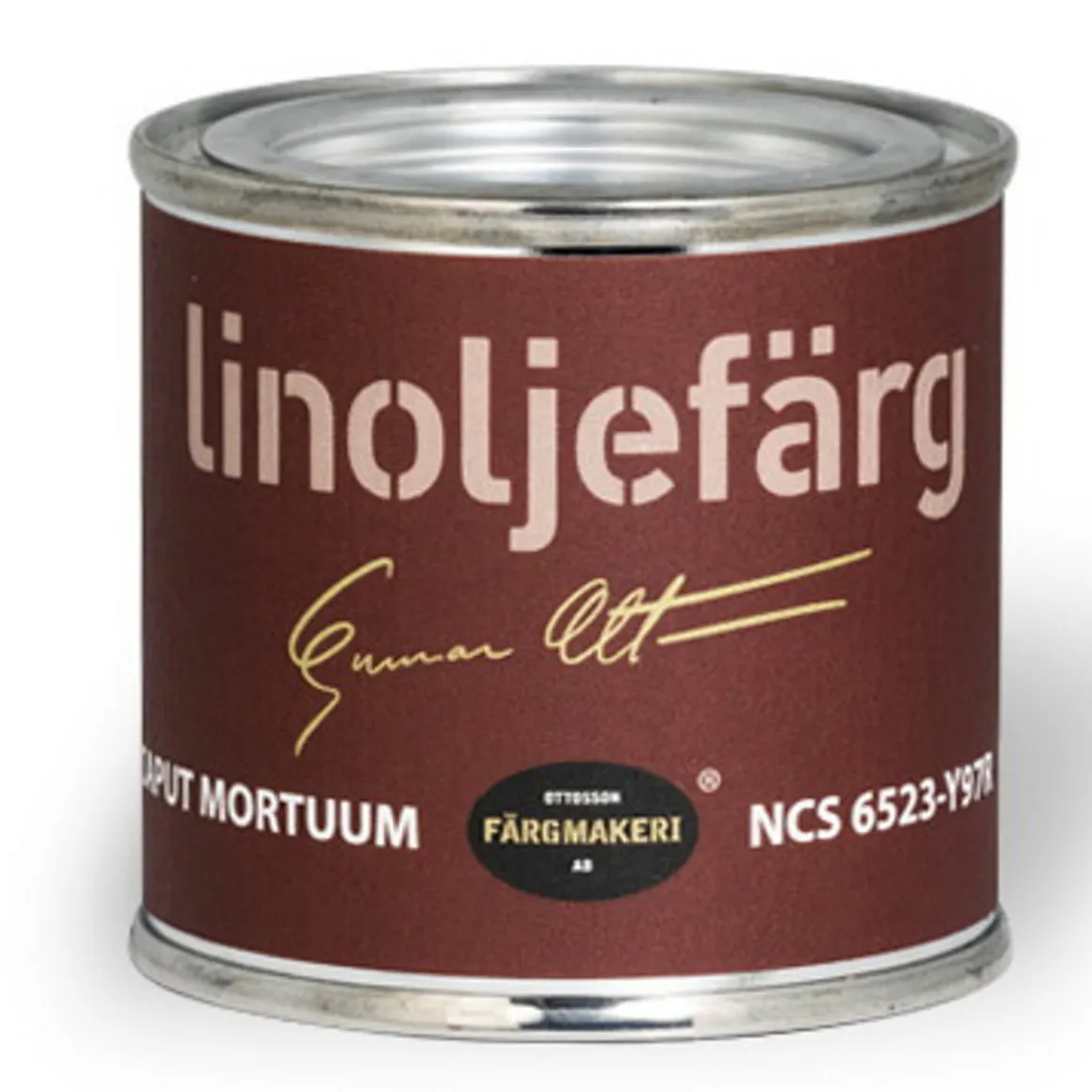 Ottossons Färgmakeri linoliefarve 100 ml, Caput Mortuum 6523–Y97R