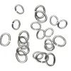 Ovale O-ringe mix 20-pak sølvfarvet – 3×4 mm & 5×6 mm, 10 af hver