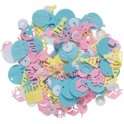Pailletmix fest 55 g – masser af pastelfarvede pailletter til ethvert party!