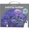 Paint by number/mal efter nummer – nat på savannen, 28×35,5 cm + 19 farver & 3 pensler
