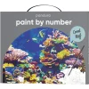 Paint by number/mal efter nummer – koralrev, 28×35,5 cm + 20 farver & 3 pensler