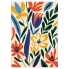 Paint by number/mal efter tal – blomster, 25×35 cm + 10 farver og 3 pensler