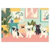 Paint by number/mal efter tal, – hunde, 35×25 cm + 18 farver og 3 pensler