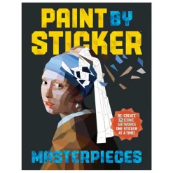 Paint by sticker masterpieces, farvelæg 12 klassiske mesterværker med klistermærker