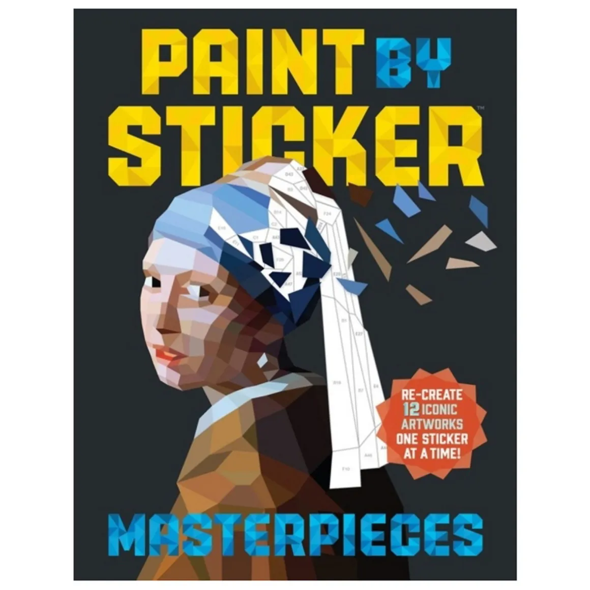 Paint by sticker masterpieces, farvelæg 12 klassiske mesterværker med klistermærker