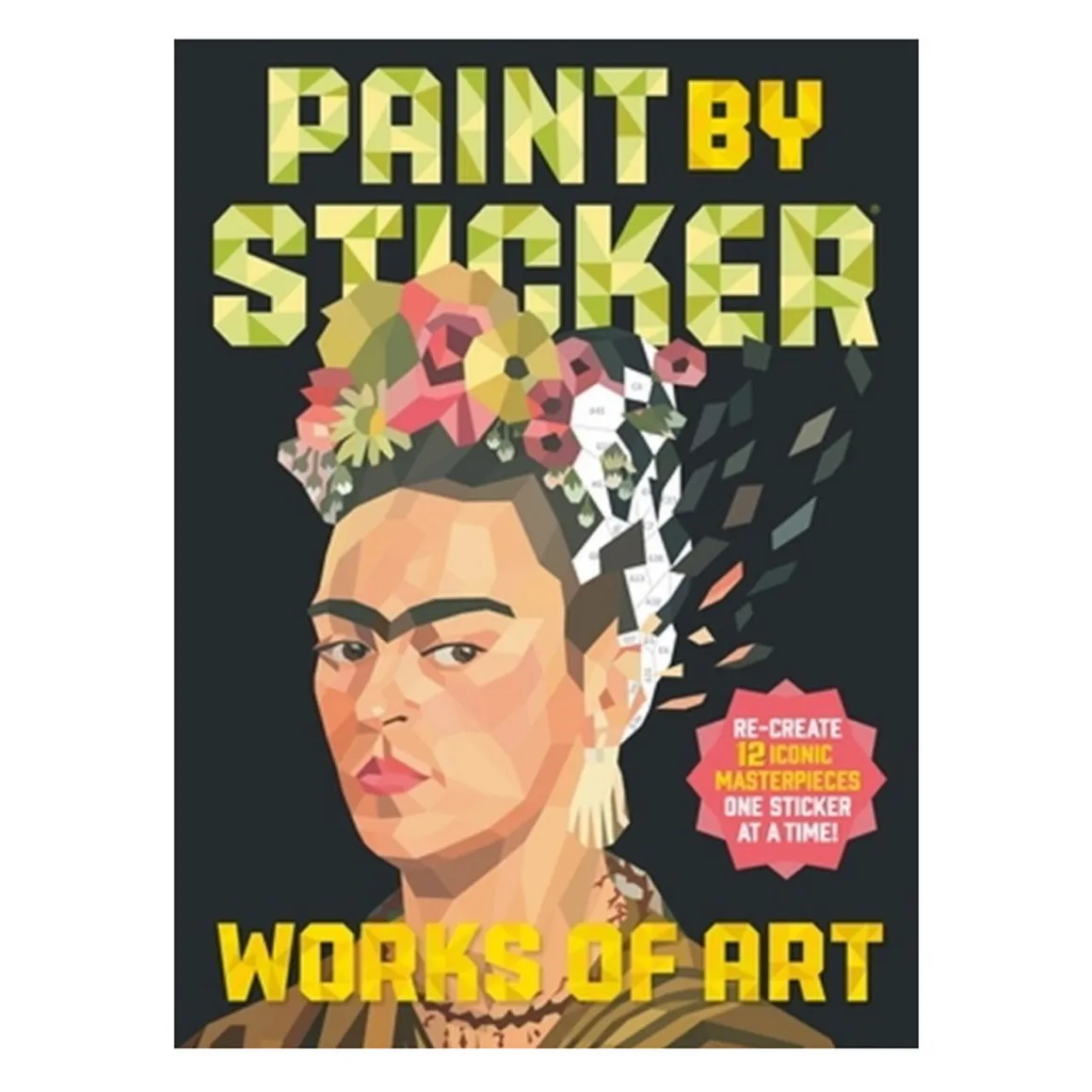 Paint by sticker works of art, farvelæg 12 kendte kunstværker med klistermærker