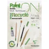 Paint ON Mix Media Multi Techniques Recyclé – kraftig A4-blok / 30 ark fremstillet af genvundet papir