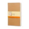 3-pak Moleskine Cahier Journal Large (13×21 cm), kraftpapir – 3×80 linjerede sider