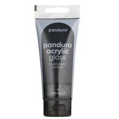 Panduro Acrylic akrylfarve, blank 100 ml – Lamp black