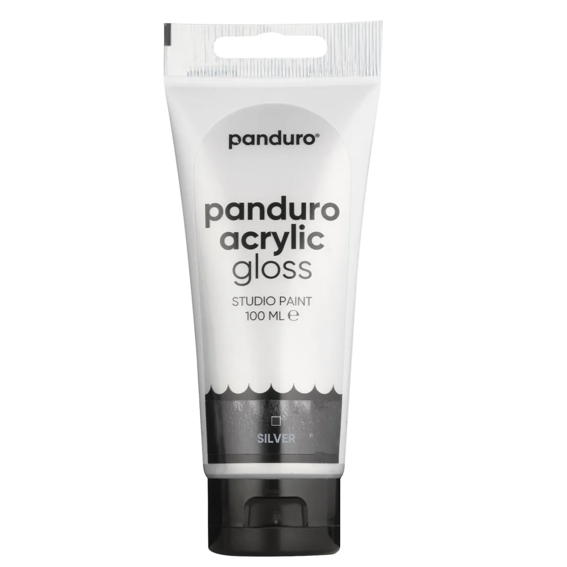 Panduro Acrylic akrylfarve, blank 100 ml – Silver