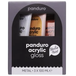 Panduro Acrylic akrylfarve, blanke basisfarver 6×100 ml