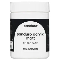 Panduro Acrylic akrylfarve, matt 500 ml – Titanium white