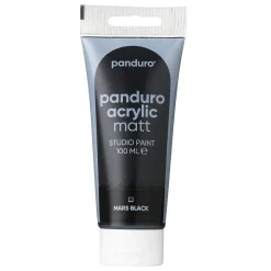 Panduro Acrylic akrylfarve, matt 100 ml – Mars black