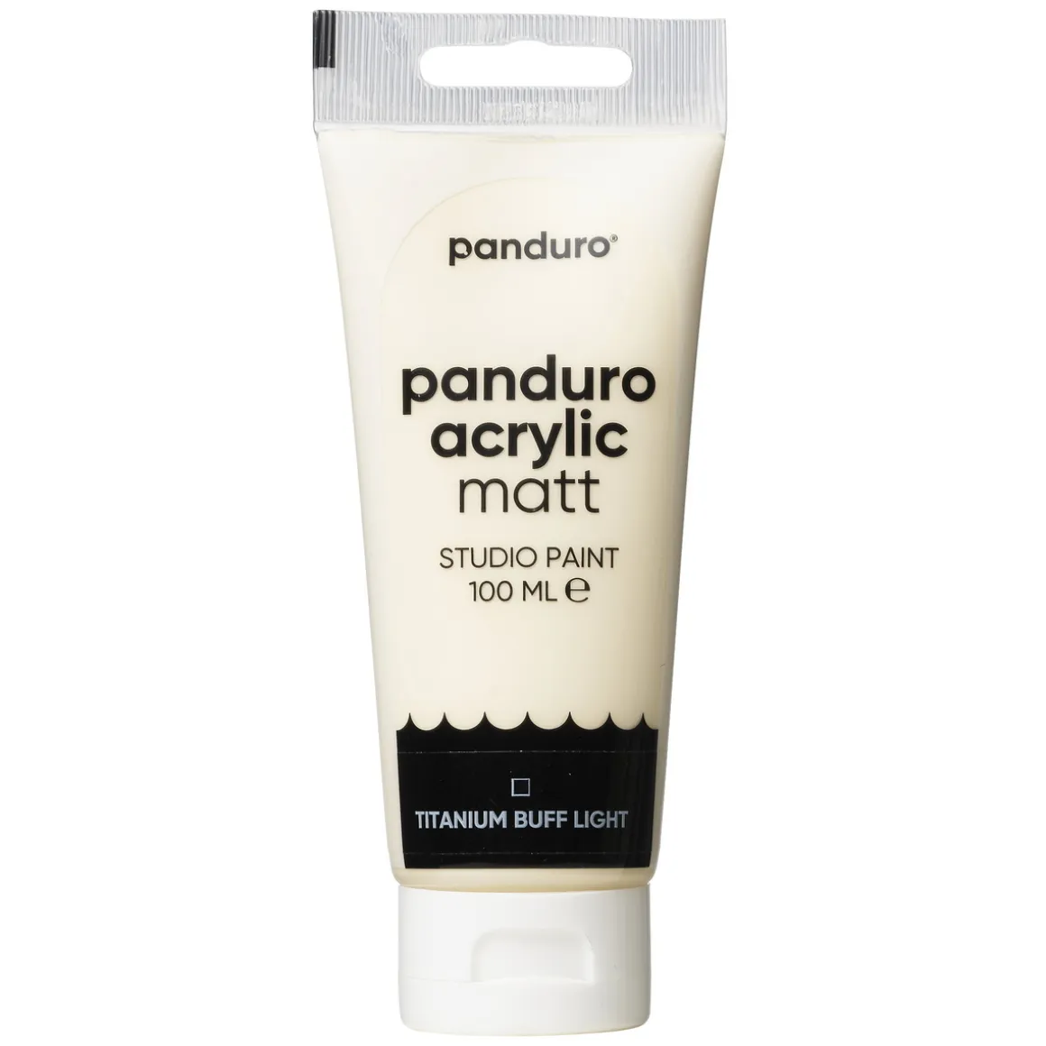 Panduro Acrylic akrylfarve, matt 100 ml – Titanium buff light