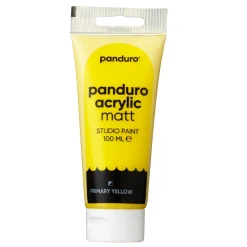 Panduro Acrylic akrylfarve, matt 100 ml – Primary yellow