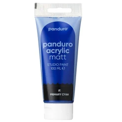 Panduro Acrylic akrylfarve, matt 100 ml – Primary cyan