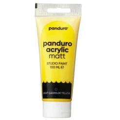 Panduro Acrylic akrylfarve, matt 100 ml – Light yellow cadmium hue