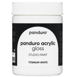 Panduro Acrylic Gloss blank akrylfarve 500 ml Titanium white