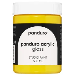 Panduro Acrylic Gloss blank akrylfarve 500 ml Primary Yellow