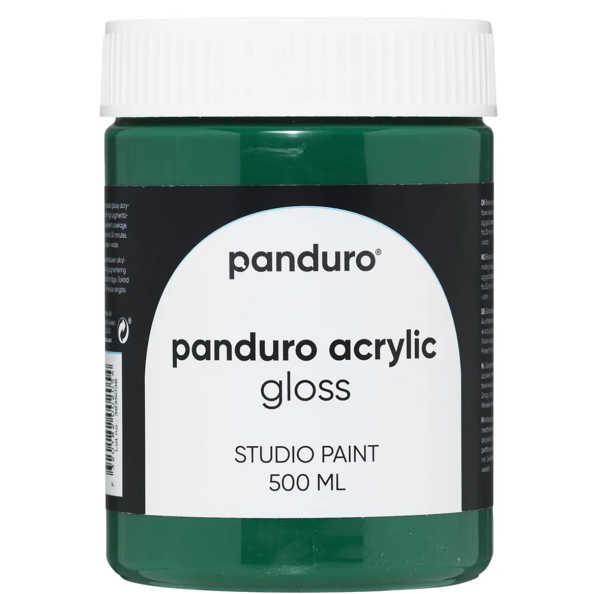 Panduro Acrylic Gloss blank akrylfarve 500 ml Emerald green
