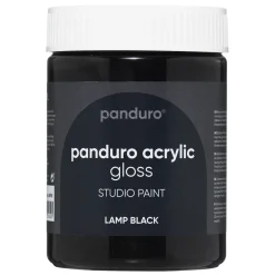 Panduro Acrylic Gloss blank akrylfarve 500 ml Lamp black