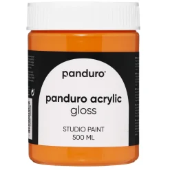 Panduro Acrylic Gloss blank akrylfarve 500 ml Orange yellow