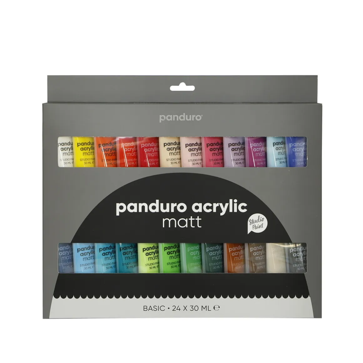 Panduro Acrylic matt set – 24×30 ml med matte akrylfarver