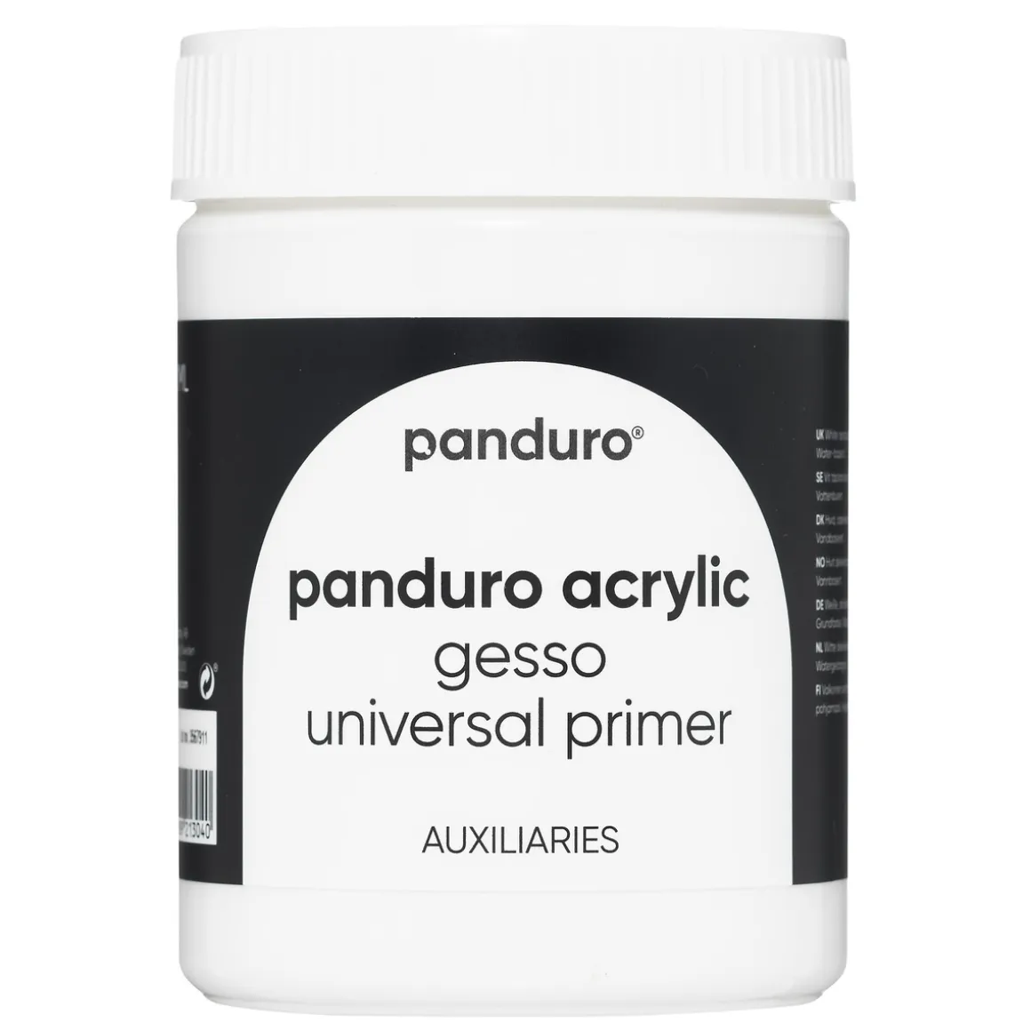 Panduro Acrylic medium gesso, 500 ml dækkende hvid grundfarve