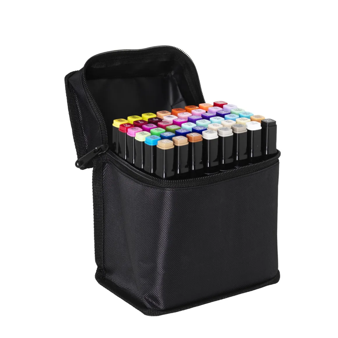 Panduro Colour Marker Basic 48 – twintip-markers med rund og skråskåret spids