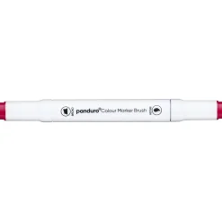 Panduro Colour Marker Brush, penselspids og skråskåret spids – Geranium 15