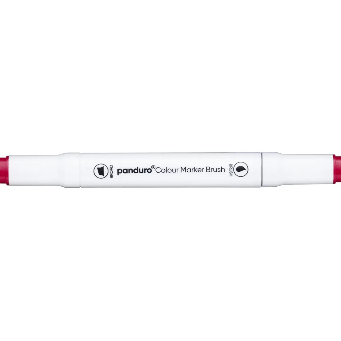 Panduro Colour Marker Brush, penselspids og skråskåret spids – Geranium 15