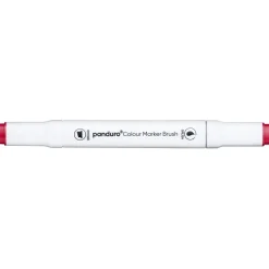 Panduro Colour Marker Brush, penselspids og skråskåret spids – Scarlet 13