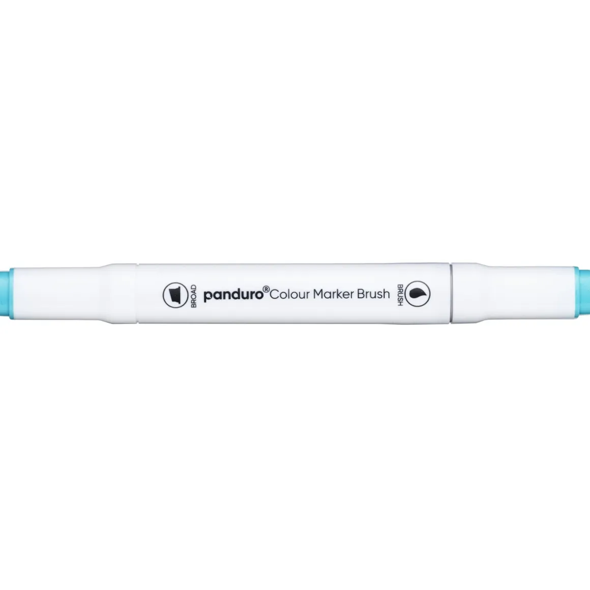 Panduro Colour Marker Brush, penselspids og skråskåret spids – Turquoise blue 68