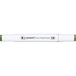 Panduro Colour Marker Brush, penselspids og skråskåret spids – Grass green 47