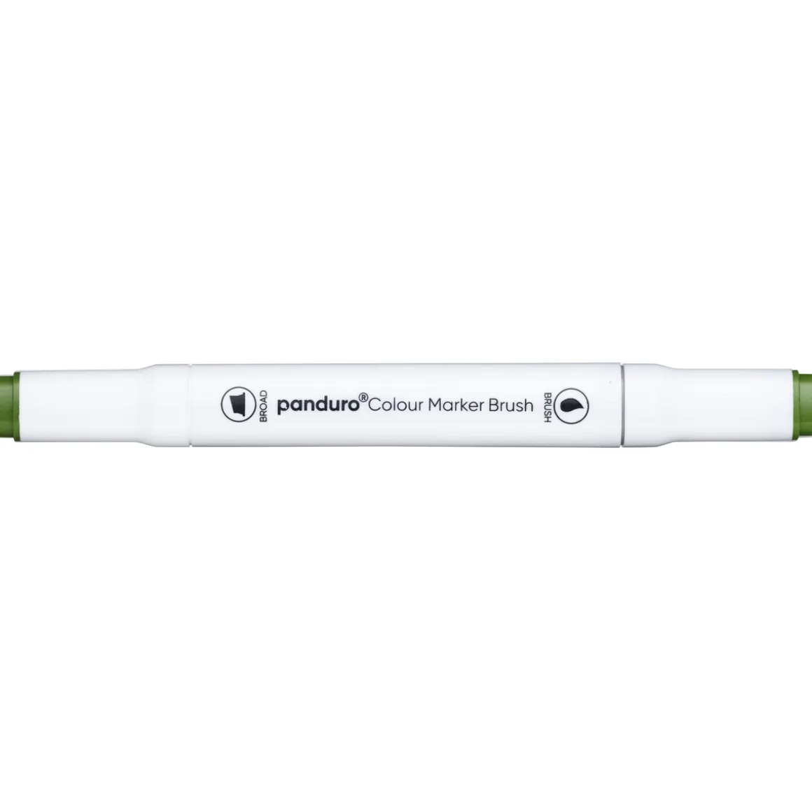 Panduro Colour Marker Brush, penselspids og skråskåret spids – Grass green 47